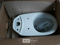 1x verhoogd toilet (+7cm) + jachtbak porselein + pvc deksel - afbeelding 3 van  3