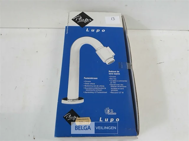 1x wastafel kraan chrome koud water - afbeelding 1 van  3