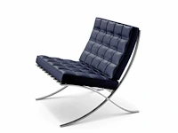 1x zwart fauteuil pu leder - afbeelding 1 van  1