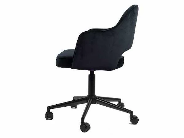 1x zwart velvet bureaustoel - afbeelding 4 van  4