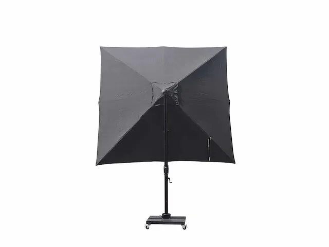 1x zweefparasol 3m - alu grijs frame - lichtgroen + voet - afbeelding 20 van  22