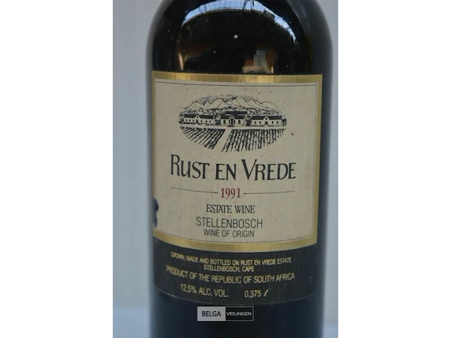 1x375ml rust en vrede, 1991, stellenbosch, south afrika, 12,5% - afbeelding 4 van  5