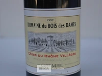 1x500ml domaine du bois des dames, gabriel meffre, 1998, côtes dus rhône villages - afbeelding 2 van  5