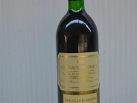 1x750ml bordeaux superieur, vignobles rocher cap de rive, 1994, medaille d'argent, concours national de grands vin de france macon - afbeelding 2 van  6