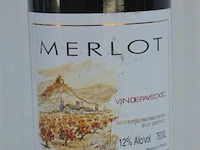1x750ml merlot vin de pays doc, 2002, franse wijn, 12% - afbeelding 2 van  3
