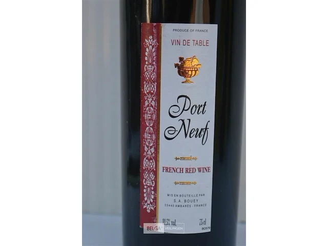 1x750ml port neuf, french red wine, 11,5% - afbeelding 2 van  3