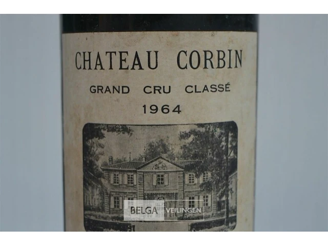 1x75cl château corbin, saint emilion grand cru classe 1964 - afbeelding 4 van  5