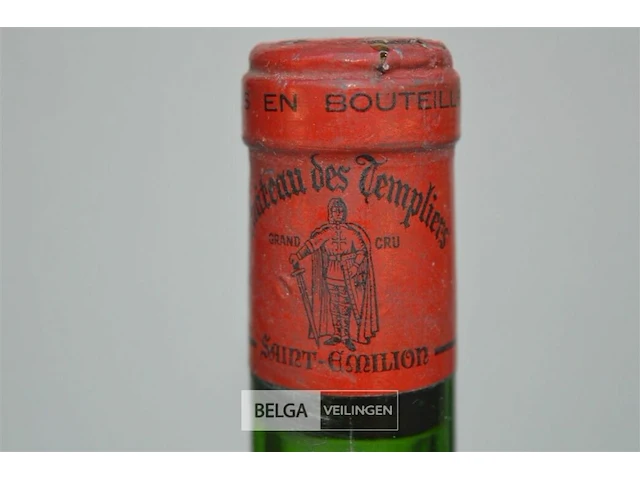 1x75cl château templiers, 1970, saint emillion, grand cru - afbeelding 3 van  4