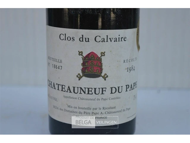 1x75cl châteauneuf du pape, 1984, 13,5%, frankrijk - afbeelding 2 van  6