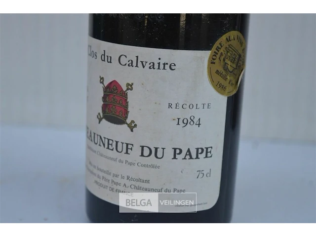 1x75cl châteauneuf du pape, 1984, 13,5%, frankrijk - afbeelding 3 van  6