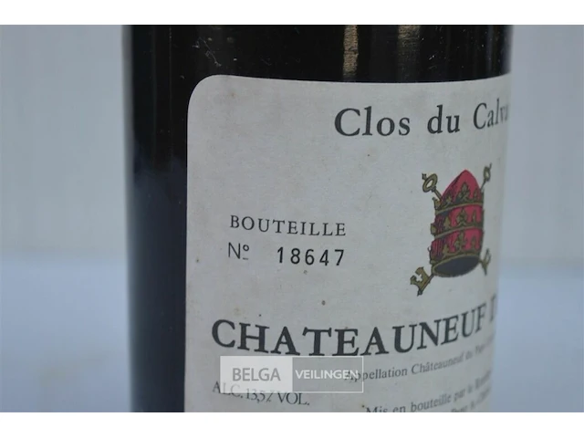 1x75cl châteauneuf du pape, 1984, 13,5%, frankrijk - afbeelding 4 van  6