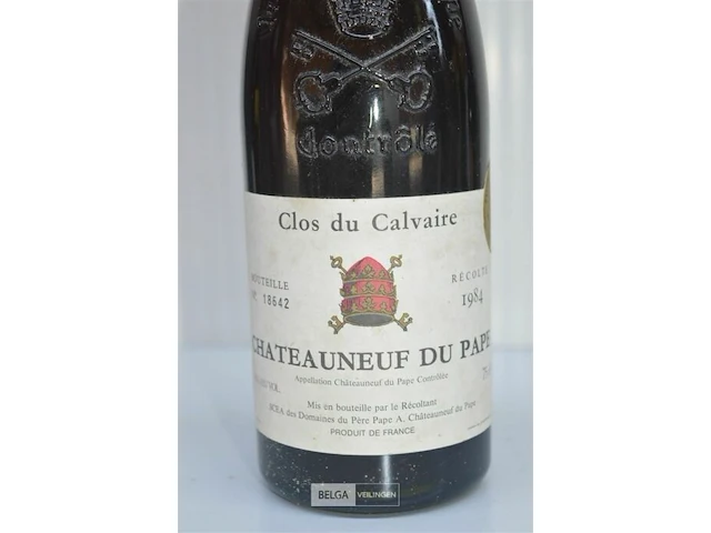 1x75cl châteauneuf du pape, 1984, 13,5%, frankrijk - afbeelding 2 van  6