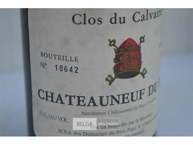 1x75cl châteauneuf du pape, 1984, 13,5%, frankrijk - afbeelding 3 van  6