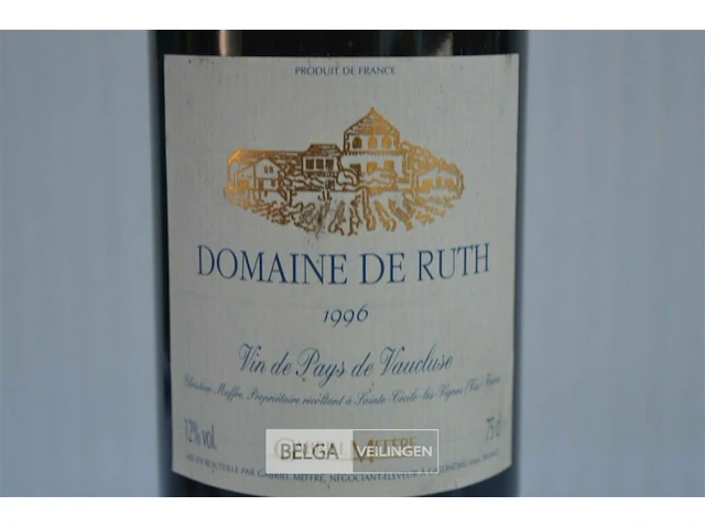 1x75cl domaine de ruth, 1996, 12,5%, frankrijk - afbeelding 2 van  4