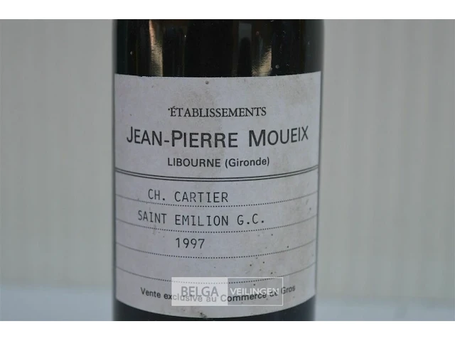 1x75cl jean-pierre moueix, cartier saint emilion 1997 - afbeelding 3 van  3