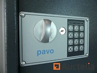 2 aan de muur gemonteerde veilige sleutelkastjes met pavo digicode - afbeelding 3 van  4