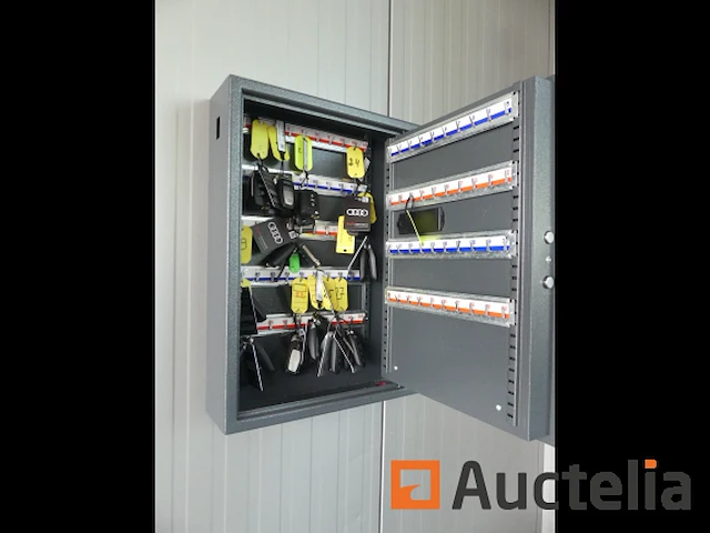 2 aan de muur gemonteerde veilige sleutelkastjes met pavo digicode - afbeelding 4 van  4