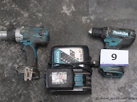 2 accu boormachines makita, vv batterij en oplader - afbeelding 1 van  1