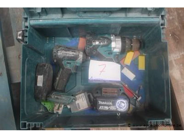 2 accu handgereedschappen makita dhp481 en dtd153, 1 batterij, werking niet gekend - afbeelding 1 van  3