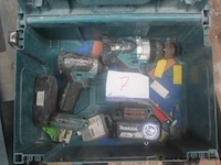 2 accu handgereedschappen makita dhp481 en dtd153, 1 batterij, werking niet gekend