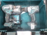 2 accu handgereedschappen makita dhp481 en dtd154, 1 batterij, oplader, werking niet gekend - afbeelding 1 van  3