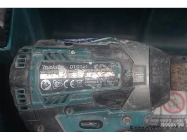 2 accu handgereedschappen makita dhp481 en dtd154, 1 batterij, oplader, werking niet gekend - afbeelding 2 van  3