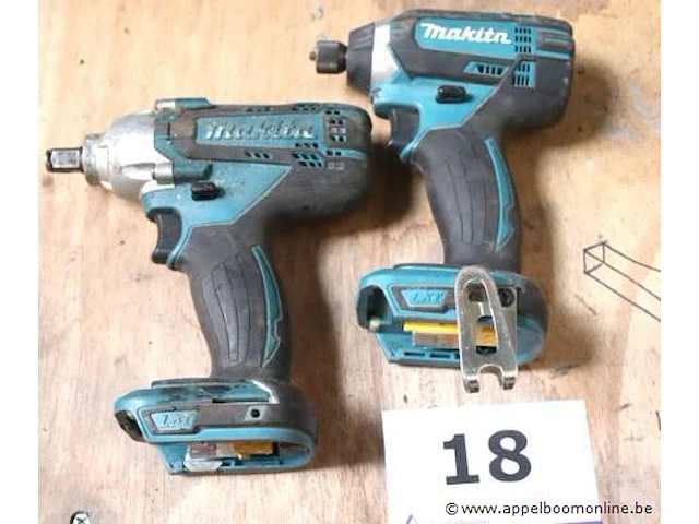 2 accu moerenaanzetters makita wo dtd152, zonder batterij - afbeelding 1 van  2