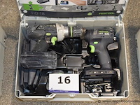 2 accu schroefmachines festool