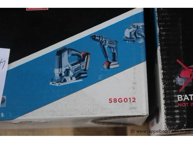 2 accu schroefmachines graphite, 58g012 + extra accu - afbeelding 2 van  3