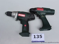 2 accu schroefmachines metabo - afbeelding 1 van  3