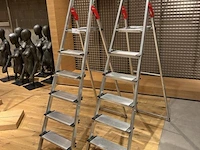 2 alu trapladder - afbeelding 1 van  2