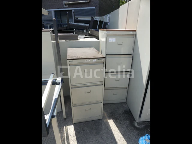 2 archiefkasten met 4 lades, 2 archiefkasten met 3 lades - afbeelding 7 van  9