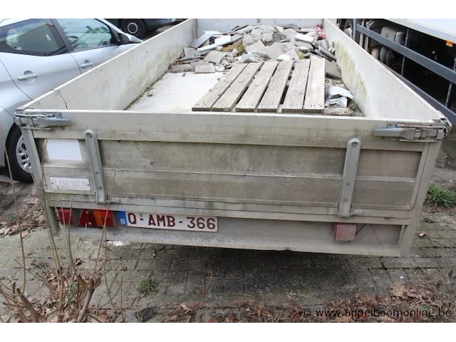 2-assige aanhangwagen bcw type d4 17 35, chassis t6980, bj 2003, cap 3500kg, zonder boorddocumenten, met inhoud - afbeelding 7 van  9