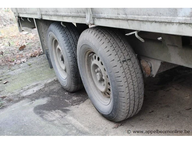 2-assige aanhangwagen bcw type d4 17 35, chassis t6980, bj 2003, cap 3500kg, zonder boorddocumenten, met inhoud - afbeelding 9 van  9