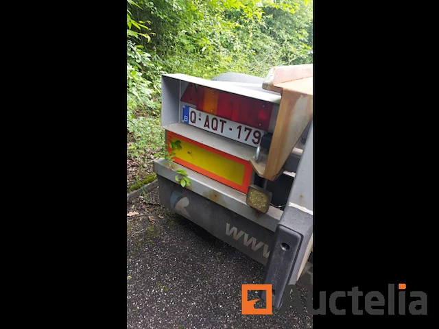 2-assige container aanhangwagen met royen r20t/2p afgedekt lade - afbeelding 3 van  17