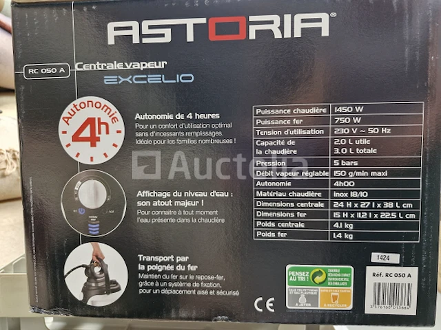 2 astoria stoomstrijkijzer - afbeelding 1 van  5
