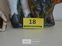 2 beeldjes met het schild v/d leeuw van vlaanderen - afbeelding 5 van  5