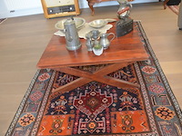 2 beige lederen elektrische relaxzetels, tapijt ca. 2,50 x 1,20 m, salontafel - afbeelding 5 van  12