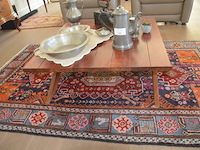 2 beige lederen elektrische relaxzetels, tapijt ca. 2,50 x 1,20 m, salontafel - afbeelding 6 van  12