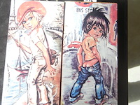 2 beschilderde houten panelen - afbeelding 1 van  2