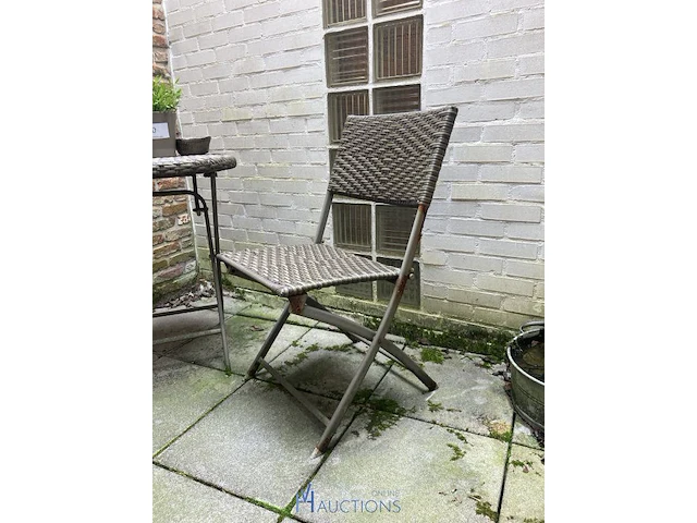2 bijzetstoelen en tafeltje - afbeelding 3 van  5