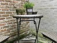 2 bijzetstoelen en tafeltje - afbeelding 4 van  5