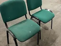 2 bijzetstoelen in groene kleur - afbeelding 2 van  2