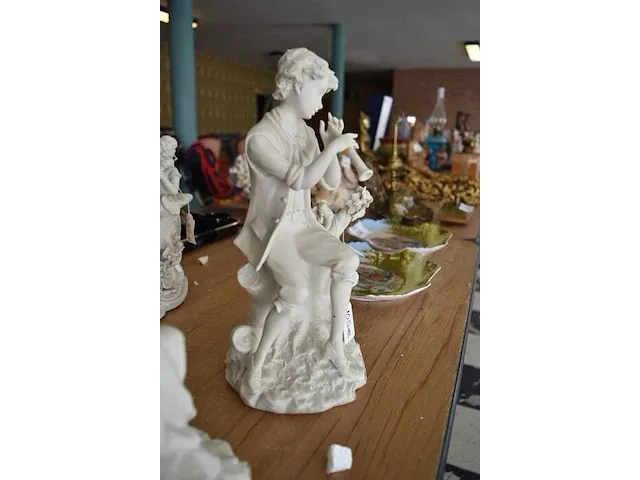 2 biscuit beeldjes man en vrouw ca. 25cm - afbeelding 2 van  10