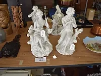 2 biscuit beeldjes man en vrouw ca. 25cm - afbeelding 1 van  10