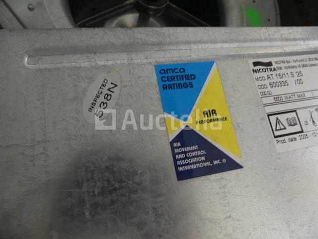 2 centrifugale vaan ventilatieopeningen nicotra at 15/11 s25 - afbeelding 4 van  5