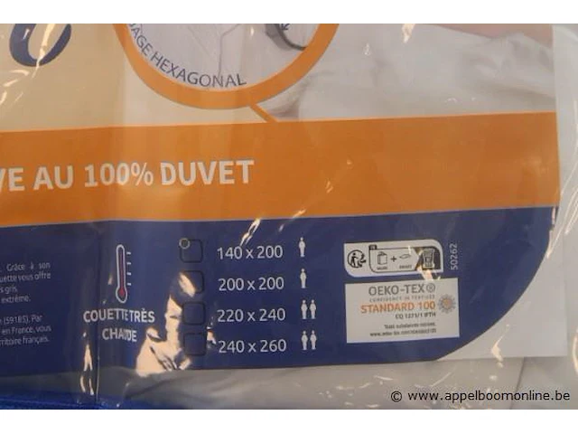 2 dekbedden bleu calin 140x200 - afbeelding 2 van  2