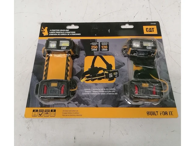 2-delig caterpillar ct41202 led koplamp met schijnwerper en spotlicht met rood licht - afbeelding 1 van  2