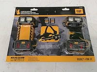 2-delig caterpillar ct41202 led koplamp met schijnwerper en spotlicht met rood licht