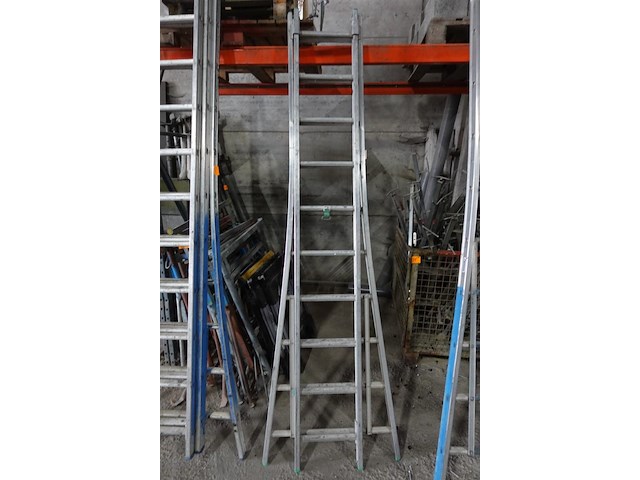 2-delige alu ladder petry - afbeelding 1 van  3